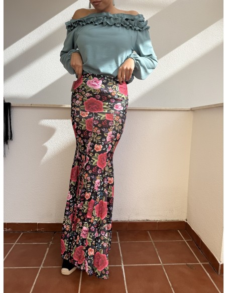 Blusa Volantes Aguamarina