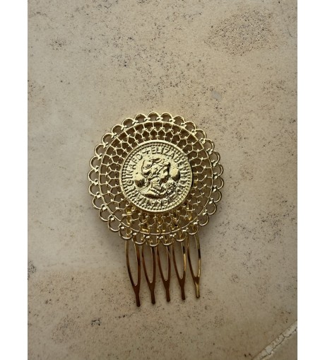 Peineta Moneda Mediana